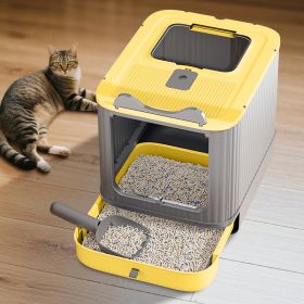 Only Self Pickup---Elf Cat Litter Box (Option: Yellow)