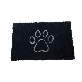 DGS Pet Products Dirty Dog Door Mat Small Brown 23" x 16" x 2" (Color: Black Hue, size: small)